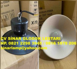 Lampu Gantung Industri LED High Bay Hitam 30W dan 50W